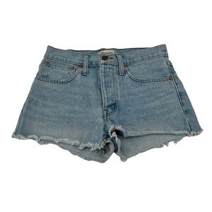 Madewell Relaxed Cut Off Jean Shorts Size 25 Women’s
